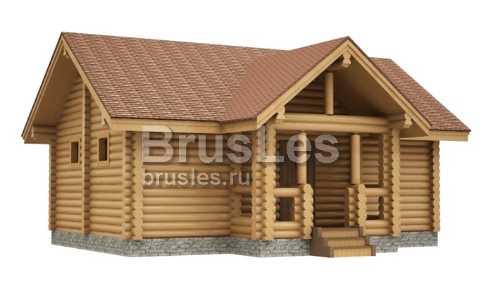 Проект "Сэрра" баня из оцилиндрованного бревна — фото-534_4