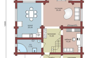 Проект "Александра" из оцилиндрованного бревна со вторым светом — фото-533_1