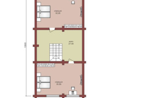 Проект  "Афродита" трехэтажный дом  из бревна с бассейном и балконами — фото-533_3