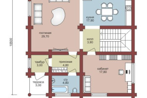 Проект "Евгения" из оцилиндрованного бревна со вторым светом — фото-533_1