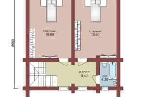 Проект  "Каролина" из оцилиндрованного бревна — фото-533_2