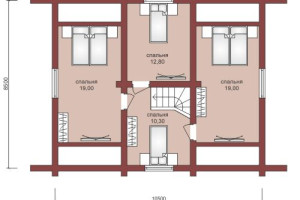 Проект "Кристина" из оцилиндрованного бревна с мансардой — фото-533_2