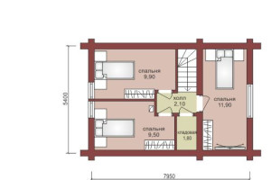 Проект "Магдалина" дом с мансардой и верандой — фото-533_2