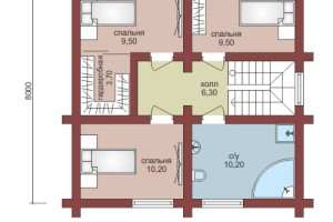 Проект "Ника"  двухэтажный дом  площадью 125.9 м.кв. — фото-533_2