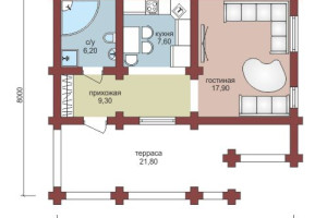 Проект "Ярослава" с мансардой и террасой — фото-533_1