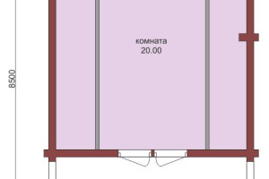 Проект "Гермес" двухэтажная баня из профбруса с террасой — фото-535_2