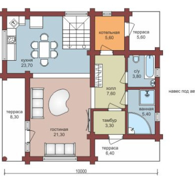 Проект "Антип" из профилированного бруса — фото-532_1