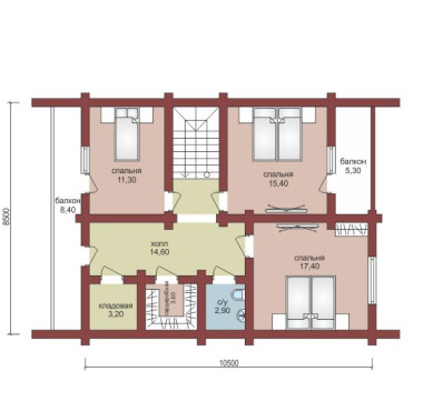 Проект "Володар" дом из профлированного бруса — фото-532_2