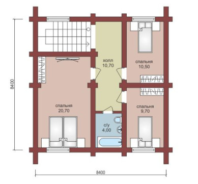 Проект "Дональд" дом из профилированного бруса с мансардой — фото-532_2