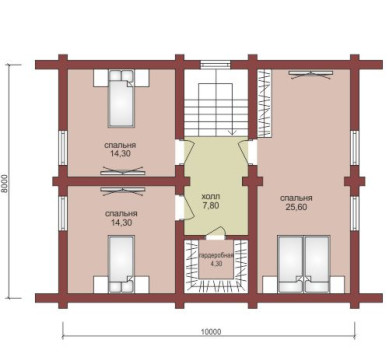 Проект "Июлий" загородный дом  с мансардой и террасой — фото-532_2
