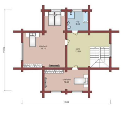 Проект "Мартин" большой двухэтажный дом из бруса — фото-532_2
