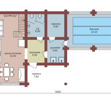 Проект "Михаил" роскошный дом из бруса — фото-532_1