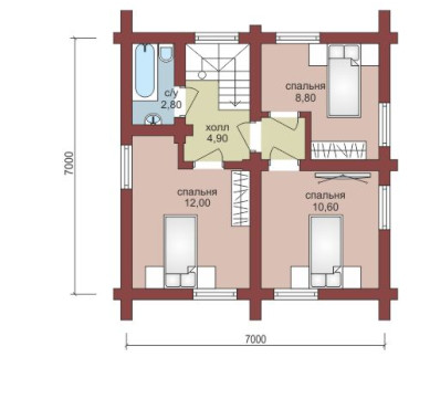 Проект "Руссо" небольшой двухэтажный дом — фото-532_2