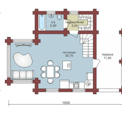 Проект "Савва" бюджетный вариант  дома — фото-532_1