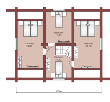 Проект "Яромир" загородный двухэтажный дом из бруса — фото-532_2