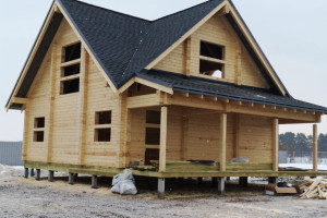 Фото — Дом из профбруса — фото