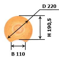 Оцилиндрованное бревно Ø 220 — фото-529_1